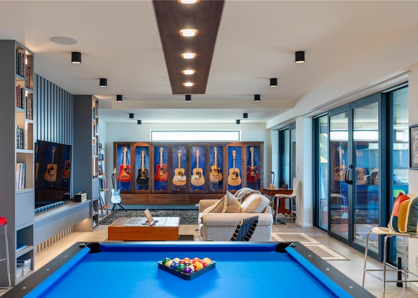 Saanich Seaside — integrated A/V in a custom entertainment room